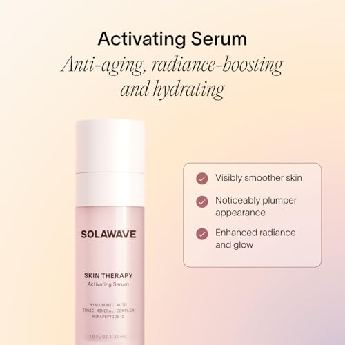 Solawave Skin Therapy Activating Serum, Hyaluronic Acid & Peptides (1-Pack) 1 Bottle
