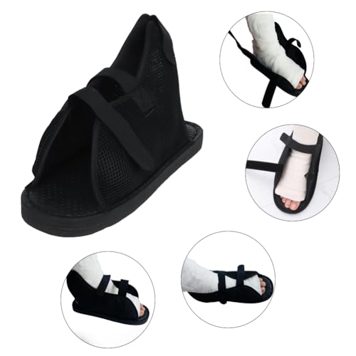haozaikeji Open-Toe Plaster Shoe Post Surgery Walking Boot Medical Cast Shoe Foot Fracture Support for Foot Injuries Sprains Ankle Fractures Diabetic Feet Ulcers Large