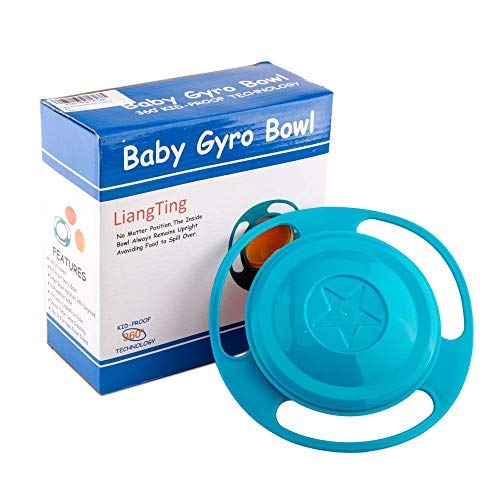 Spill Resistant Gyro Bowl with Lid Blue - BeesActive Australia