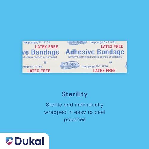 Dukal Sterile Wound Closure Strips, 3/8" x 1 - 13/16" (Case of 24 Boxes)(2400 Bandages)
