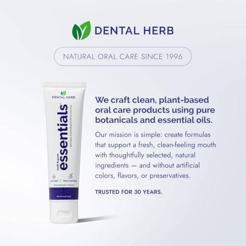 Dental Herb Company Essentials Fluoride-Free Toothpaste, 3 Pack, 4 oz