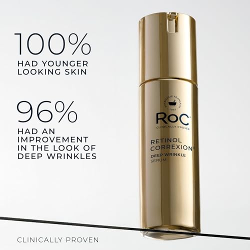 RoC Retinol Correxion Deep Wrinkle Retinol Face Serum, Ascorbic Acid, 1 0z Deep Wrinkle Serum