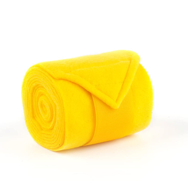 Horse Polo Wraps Soft Fleece Polo Wraps Equestrian Leg Bandage Wrap Set of 4 Packs Yellow - BeesActive Australia