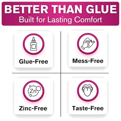 Cushion Grip Thermoplastic Denture Adhesive, 0.35 oz Travel Size | Refits and Tightens Loose Dentures On The Go | Glue-Free, Acts Like a Soft Denture Reliner (Pack of 5) 5 Pack