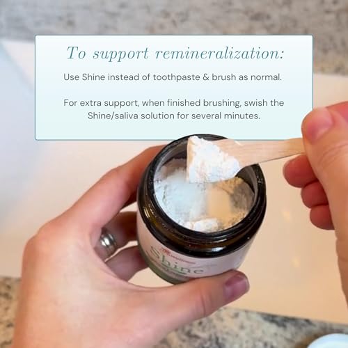 OraWellness Shine Remineralizing Tooth Powder with Hydroxyapatite, Cinnamon