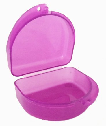 Purple Lacrosse Mouthguard Case Mouth Guard Retainer Case - Lacrosse Chick Purple - BeesActive Australia