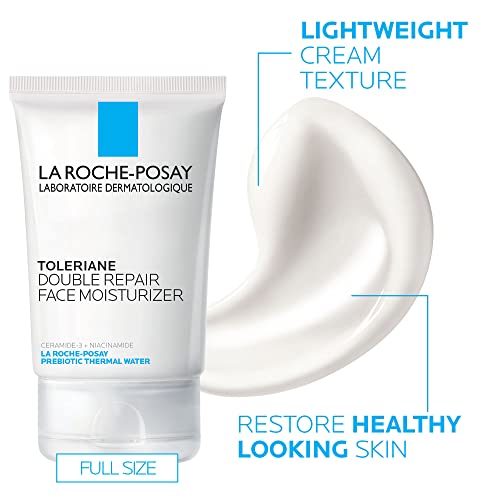 La Roche-Posay Toleriane Double Repair Gentle Skin Care Set for Dry Skin 5.07 Fl Oz (Pack of 1) 5.07 Fl Oz (with Travel Hydrating Cleanser)