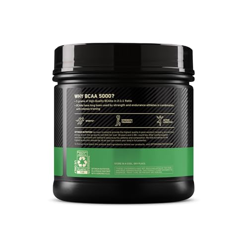 Optimum Nutrition Instantized BCAA Powder, 5000mg, 12.16 Oz Unflavored 12.16 Ounce (Pack of 1)