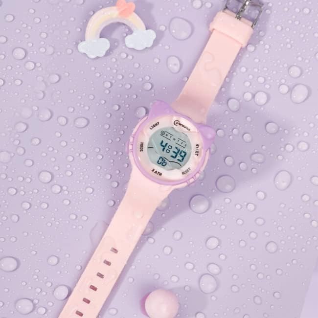 GAWZ JAPAN Children's Digital Wristwatch, Cute Children's Watch, Silicone Strap, Kitty, Cat, Children's Watch, Children's Watch, Kindergarten, School Entrance Celebration, Children's Birthday Gift, -  Australia