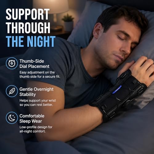 Carpal Tunnel Wrist Brace with Adjustable Knob, Right Small Right Hand Small-Right Hand