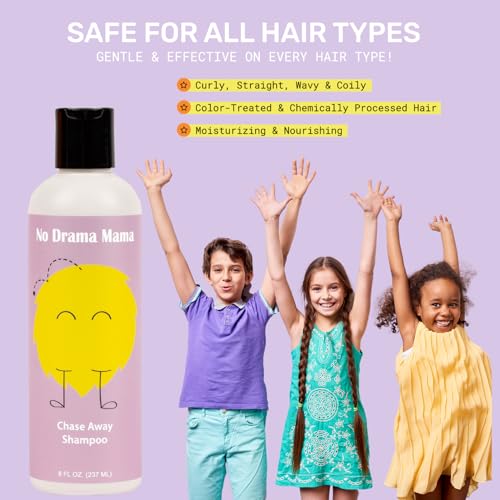Chase Away Anti-Lice Shampoo, Natural Non-Toxic, All Hair Types