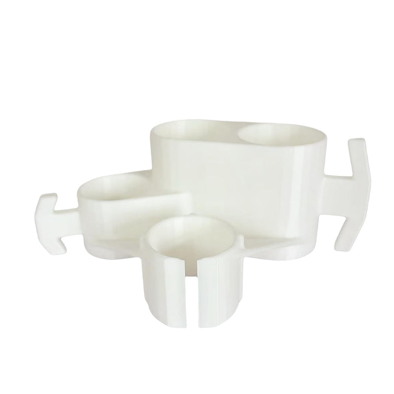 Bottle & Hose Holder for Spectra Breast Pump | for S1/S2, Breast Pump Bottle and Hose Holder, Organize and Simplify Your Pumping Journey, Easy Use (White) White
