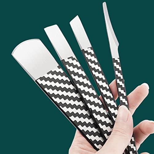 4 Pcs Decorative Foot Knives, Pedicure Knife Set for Ingrown Callus Shaver Feet Nail Correction Pliers Scissors Remover with Storage Bag. (160MM)