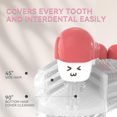 Adult Ultrasonic Electric Toothbrush, u Shaped autobrush Toothbrush Yellow