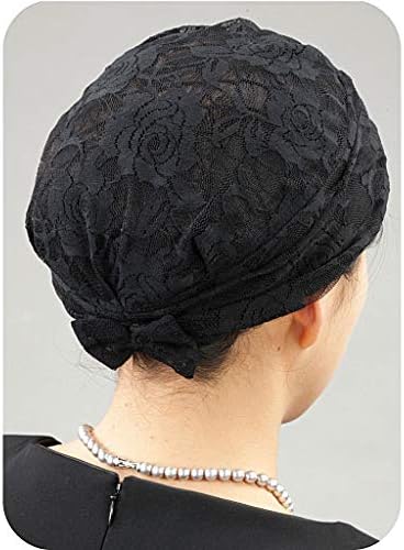 Sanki Kogyo Stylish Hair Cap, Elegant Lace, Black - BeesActive Australia