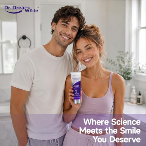 Dr.DreamWhite Purple Color Correction Whitening Toothpaste, 4oz, Pack of 2 4 Ounce (Pack of 2)