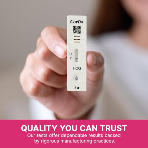 CorDx Early Detection Pregnancy Test Kit, Urine Tests for Easy At Home hCG Level Testing, Tester for Pregnant Women, Clear, Fast and Reliable Result with Over 99% Accuracy, 21 Pack Cassettes 1 Count (Pack of 21)