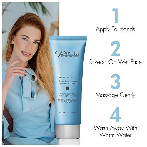 Premier Dead Sea Facial Cleanser with Micro Grains, 4.4 fl oz