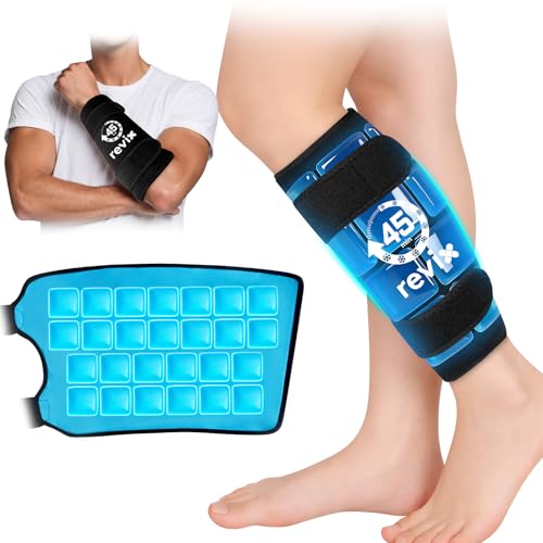 REVIX Cubital Tunnel Elbow Brace, Shin Splints Relief Ice Pack