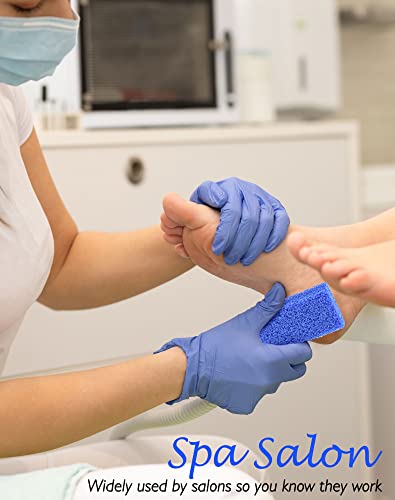 Maryton Disposable Pedicure Pumice Stone for Feet Scrubber, 40PCS Blue 40 Count (Pack of 1)