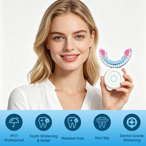 Teeth Whitening Light with Teeth Whitening Strips Kit