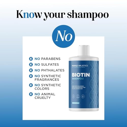 Rosemary and Biotin Shampoo for Thinning Hair - Vegan Volumizing Shampoo for Fine Hair with B Vitamins Argan Oil & Tea Tree Essential Oil - Paraben Silicone and Sulfate Free Vegan Formula (16 Fl Oz) Sandalwood 16 Fl Oz (Pack of 1)