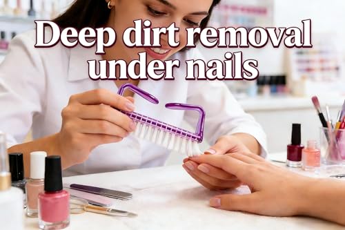 Nail Scrub Brushes, 6-Pack Oversized Grip for Home & Travel 6 Count (Pack of 1)
