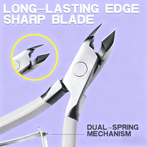 Kylara Cuticle Trimmer,Professional Cuticle Nippers,Stainless Steel Cuticle Cutter and Clippers Rustproof Durable Nail Art Tools for Toenails & Fingernails & Women,Salon and Home Use(1PCS) Cuticle Nipper 1PCS