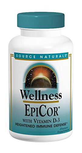 Source Naturals, Wellness, EpiCor with Vitamin D-3-120 Capsules | Supports Heightened Immune Defense