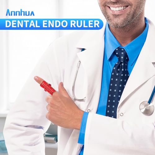 Endo Measuring Ring, Aluminium Endodontic File Ruler Dental Root Canal Measurement Instrument Green