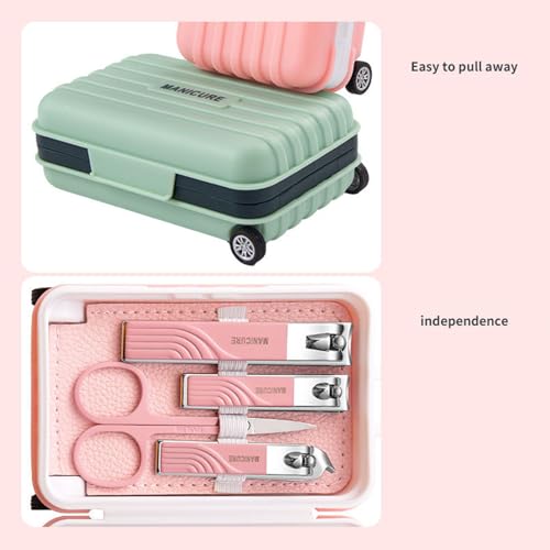 12 IN 1 Professional Stainless Steel Travel Grooming Manicure & Pedicure Set Care Tools A