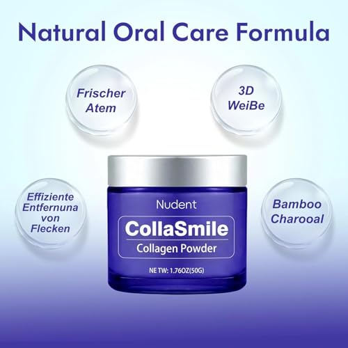 Collagen Tooth Powder with Hydroxyapatite – Enamel Strengthening Toothpaste Powder for Healthy Gums, Natural Oral Care Formula