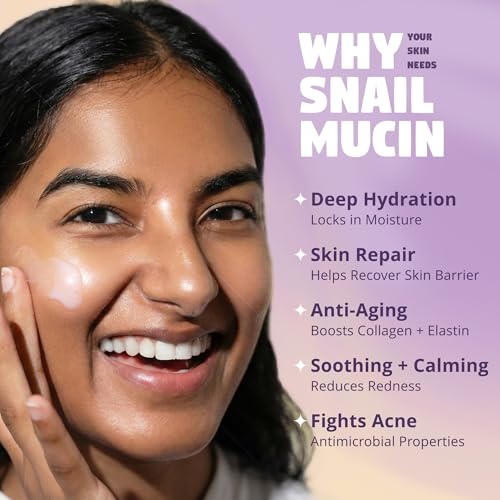 Moon Milk Snail Mucin Moisturizer Gel Cream (3.52 oz) Korean Snail Mucin Serum Cream that Replenishes Moisture & Leaves Skin Brighter, Plumper, Soothed & Smooth 3.52 Fl Oz (Pack of 1)