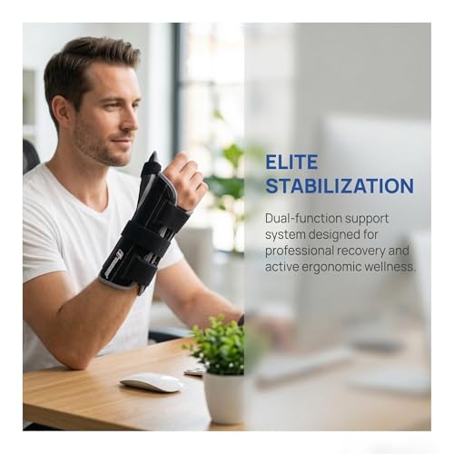 TIMTAKBO Thumb Spica Splint Right Hand Carpal Tunnel Wrist Thumb Brace L/XL