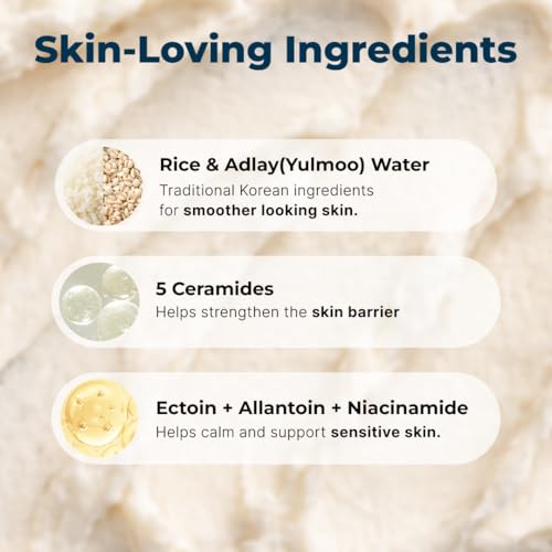 Seedlab Seed& Rice Glow Reset Cleanser - Korean Rice Face Wash for Exfoliating, Deep Cleansing&Pore Care - Gentle Daily Facial Cleanser - Dermatologist Tested K-Beauty Skincare