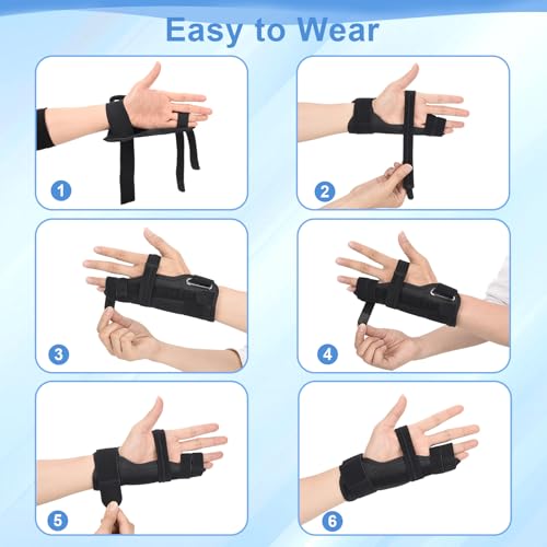 Pinky Finger Splint for Broken Trigger Finger Arthritis Pain Relief, M Medium
