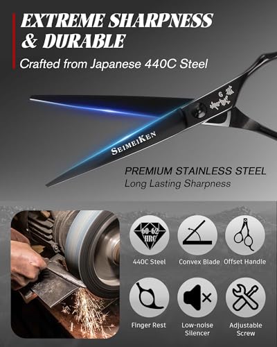 Professional Hair Cutting Scissors Kit, Hair Shears & Thinning Shears Set Hair Scissors Set