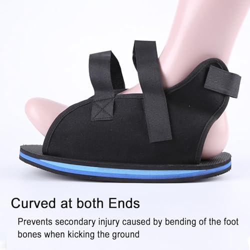 Cast Shoe Foot Fracture Support with Adjustable Strap, Post Op Shoe Women Men Broken Toe, Left or Right Feet Orthopedic Operations Surgery Shoe for Foot Sprains Ankle Fractures Toes Rehabilitation X-Large