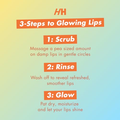 Handmade Heroes Turmeric Vitamin C Lip Scrub, 2 pack