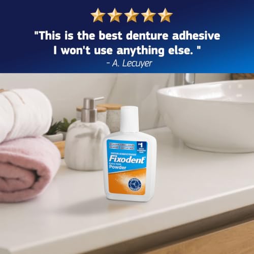 Fixodent Extra Hold Denture Adhesive Powder, Original Version, 2.7 Oz, Pack of 4 2.7 Ounce (Pack of 4)