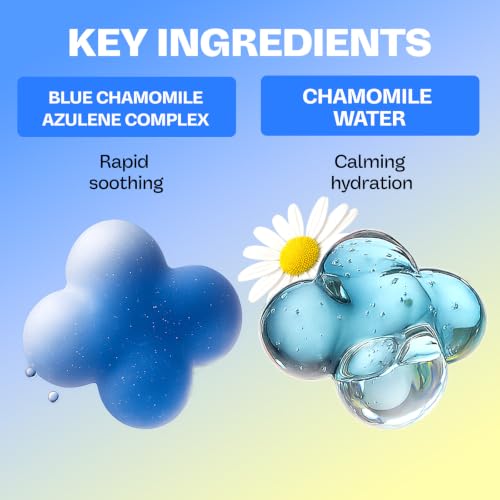 MAMONDE Calming Shot Blue Chamomile Azulene Facial Toner | Soothing, Hydrating Non-Comedogenic Korean Skincare Toner | Best for Oily/Combo Skin