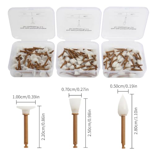 40pcs Dental Polishing Points One-Step Pre-Polishing Finishing Kit P7 1.0