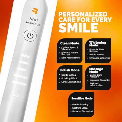 Brio SmartClean Sonic Electric Toothbrush