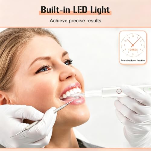 Plaque Remover for Teeth, Electric Tartar Remover for Teeth with LED Light,4 Modes Rechargeable