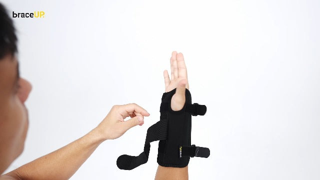 BraceUP Carpal Tunnel Wrist Brace - Metal Wrist Splint for Hand and Wrist Support, Tendonitis Arthritis Pain Relief L/XL Right Hand