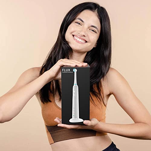 Acteh Flux Electric, Whitening & Plaque Removing Rechargeable Oscillating Toothbrush with 3 Dual ActionBrush-Heads, USB Power Cable and USB Power Adapter