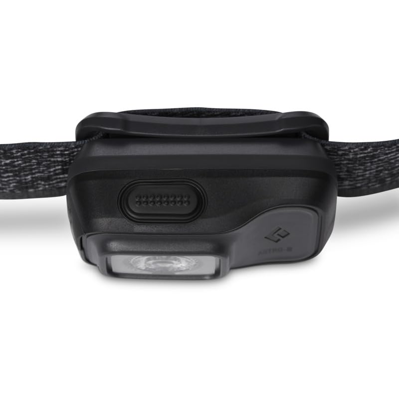 BLACK DIAMOND Astro 300-R Rechargeable LED Headlamp, Dimmable IPX4 Rainproof Headlamp for Camping, Hiking, Running, Work, Travel, Graphite