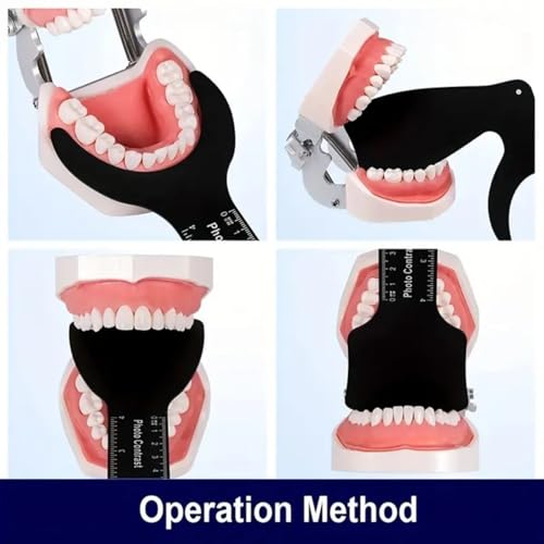 6 Size Dental Contraster Intraoral Photographic Black Background Board Photo Contrast Kit Palatal Photography 1