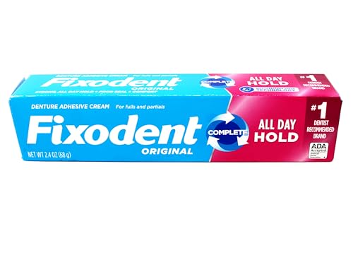 Fixodent Original Denture Adhesive Cream-2.4 oz, 4 pk