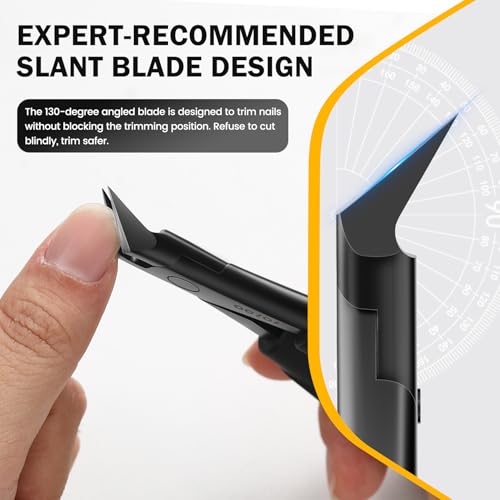 BEZOX Toenail Clippers for Seniors Large Black